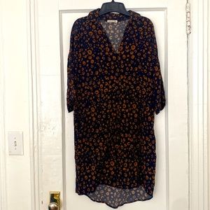 Whistles 3/4 sleeve shirt dress with pockets